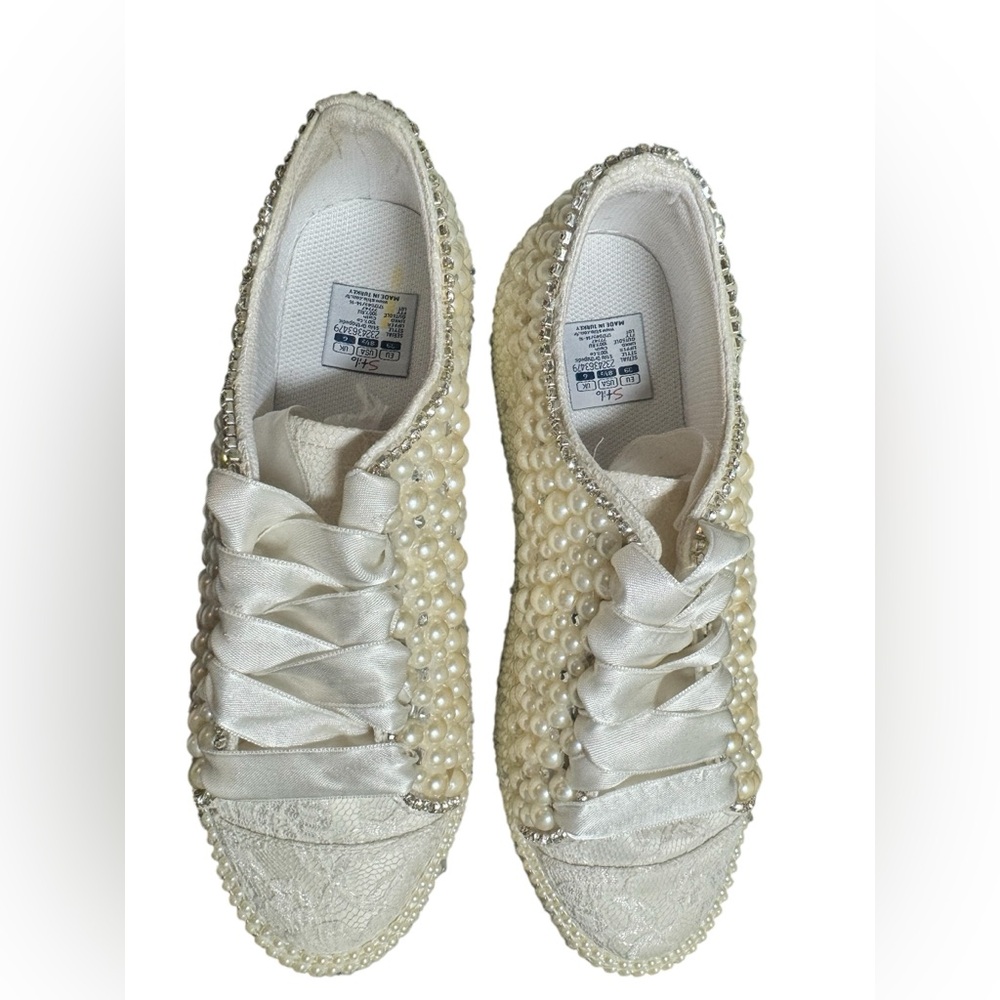 Stilo Cream Textured Espadrilles with Shimmery Finish|Made in Turkey.